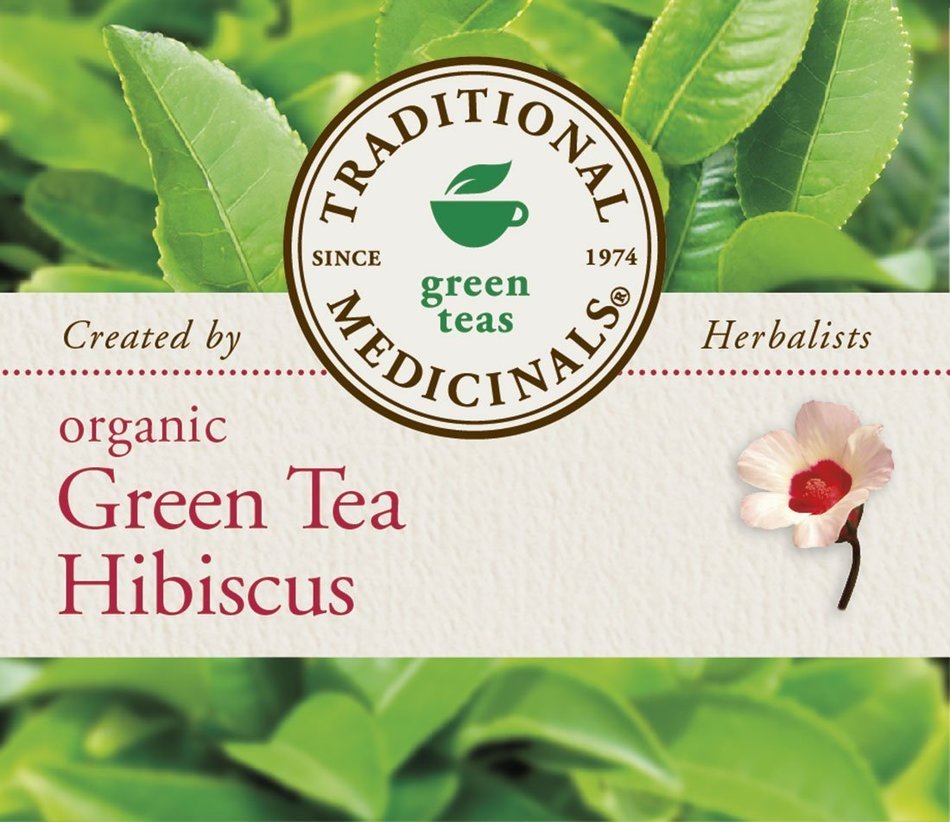 Traditional Medicinals Organic Green Tea Ginger Tea, 16 Tea Bags (Pack of 6) N22