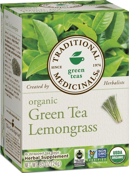 Traditional Medicinals Organic Green Tea Ginger Tea, 16 Tea Bags (Pack of 6) N26