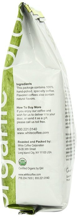 White Coffee Organic Ground Coffee, Mexican High Grown, 12 Ounce N2