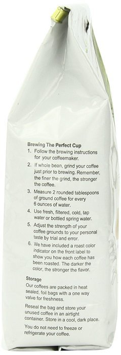 White Coffee Organic Ground Coffee, Mexican High Grown, 12 Ounce N4