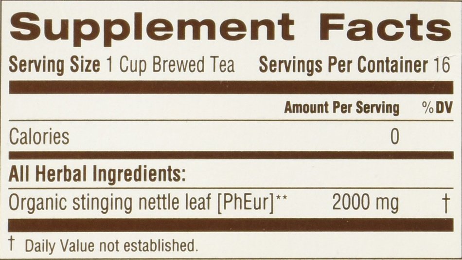 Traditional Medicinals, Organic Nettle Leaf 1.13 oz (16 bags) N3