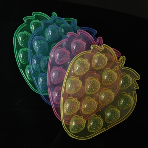 Strawberries Shape Silicone Ice Cube Trays Mini Cake Mold