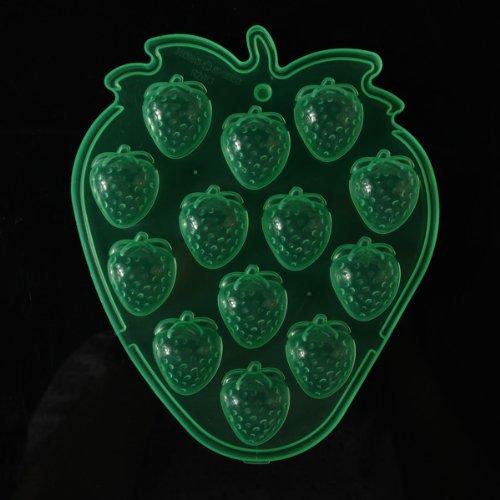Strawberries Shape Silicone Ice Cube Trays Mini Cake Mold N2