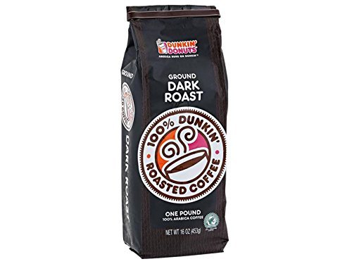 Dunkin Donuts Ground Coffee - Dark Roast, 1-lb