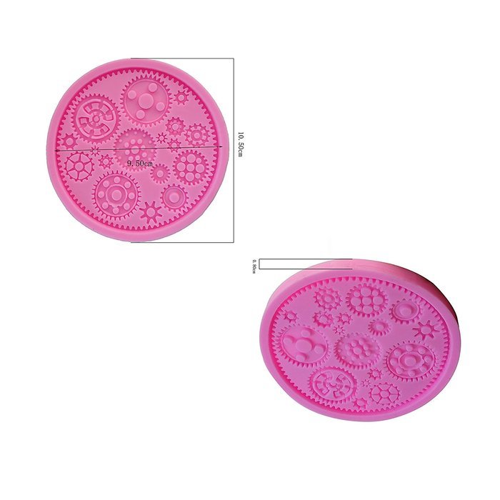 Wocuz WZ1230 Button Shape Silicone Mold Fondant Mold Cupcake Cake Top Decoration Tool Cake Side Decorating Mold N3