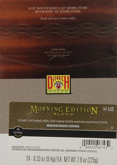 Diedrich Coffee Morning Edition Blend Keurig K-Cups, 24-Count N5