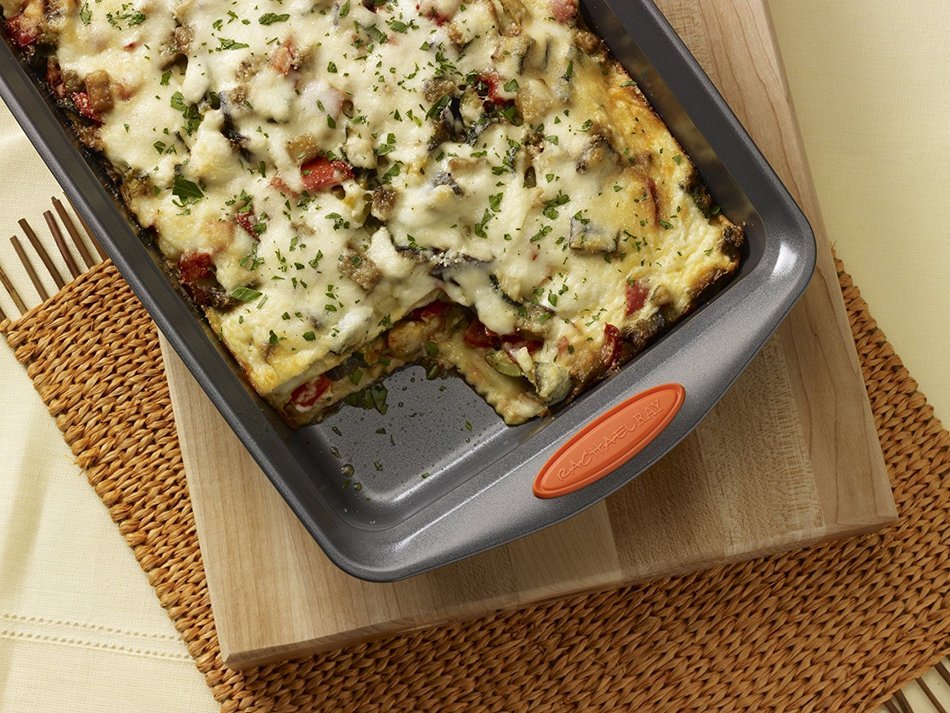 Rachael Ray Oven Lovin' Non-Stick 5-Piece Bakeware Set, Orange N8