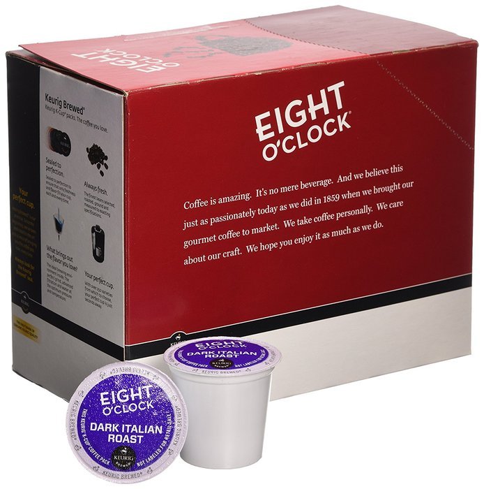 Keurig, Eight O'Clock Coffee, Dark Italian Roast, K-Cup packs, 24 Count N2