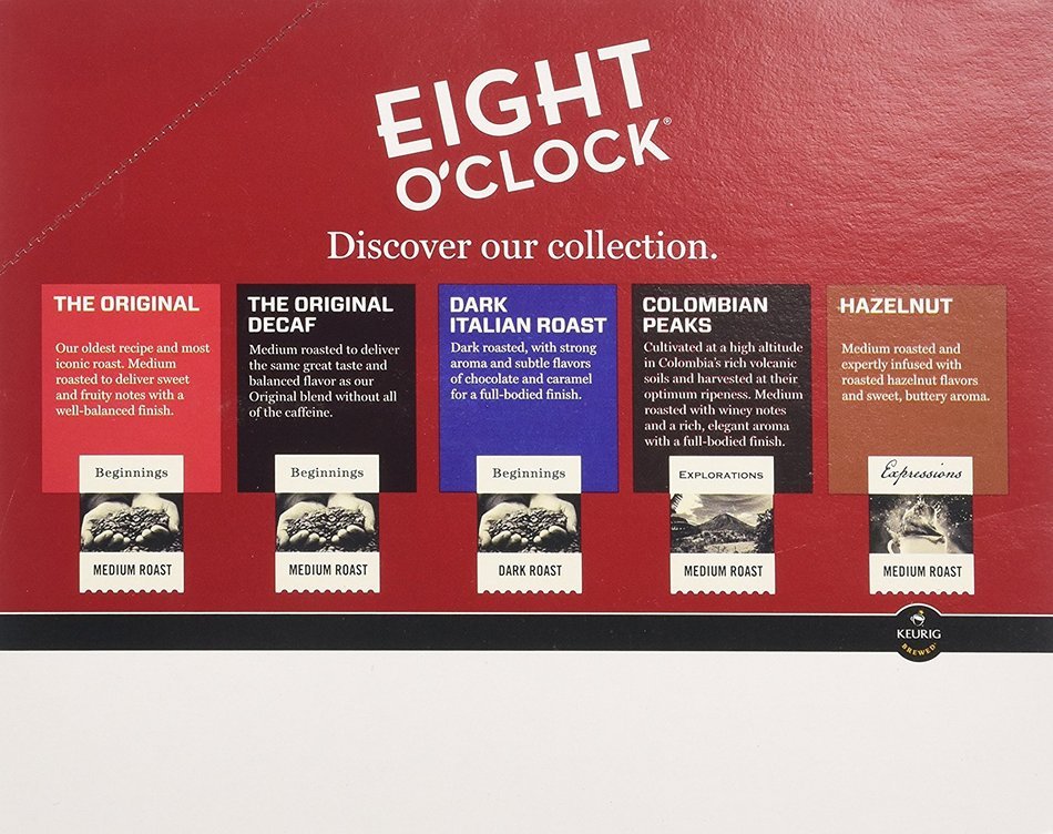 Keurig, Eight O'Clock Coffee, Dark Italian Roast, K-Cup packs, 24 Count N5