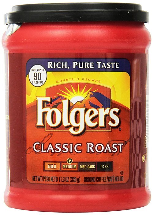 Folgers Classic Roast Ground Coffee, 30.5 oz N5