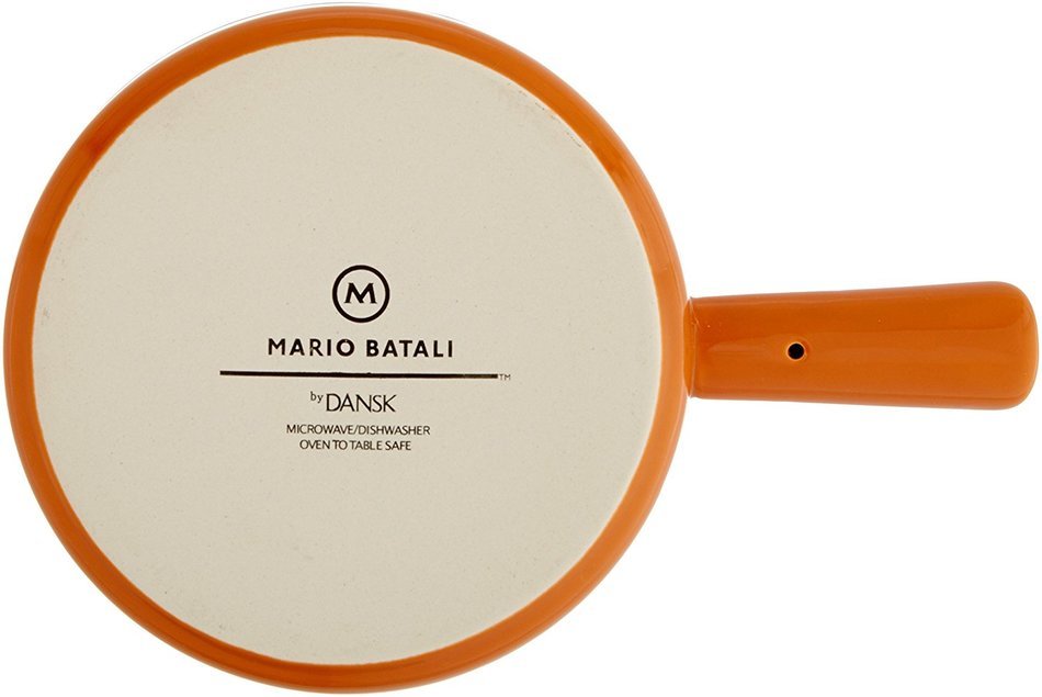 Mario Batali by Dansk Stoneware 8.5-Inch Oval Au Gratin, White N14