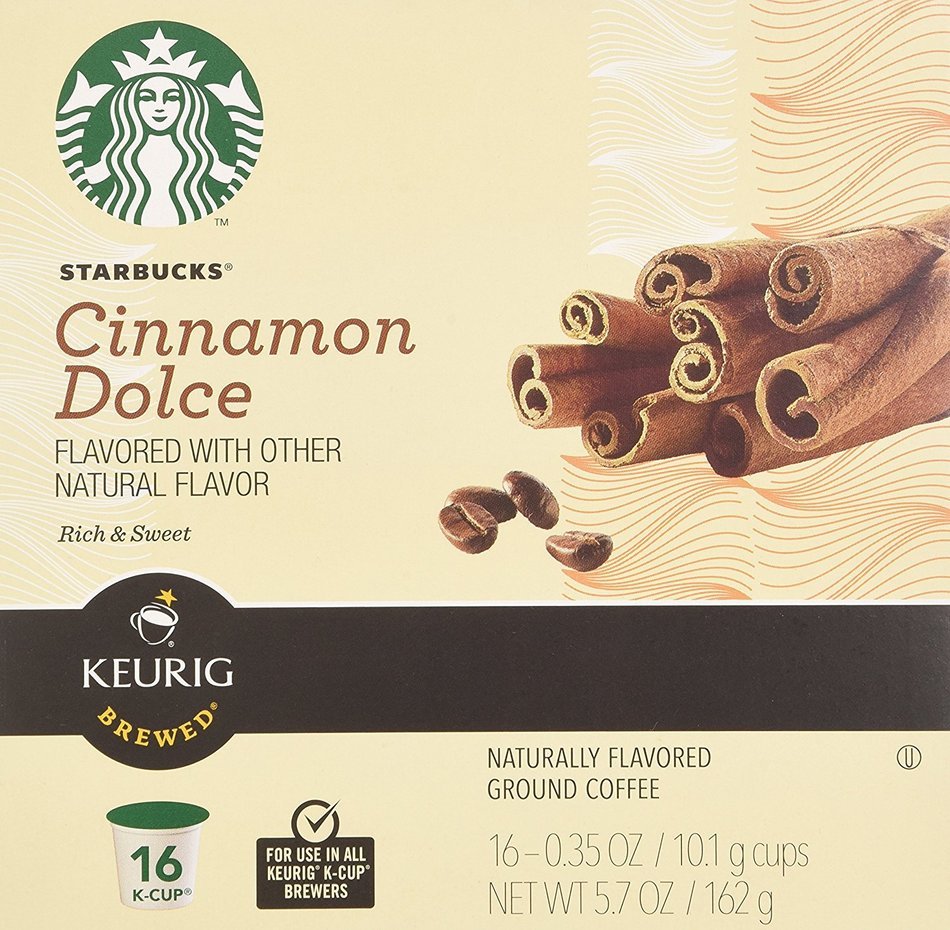Starbucks Cinnamon Dolce K Cups 0.35oz 16 count N3