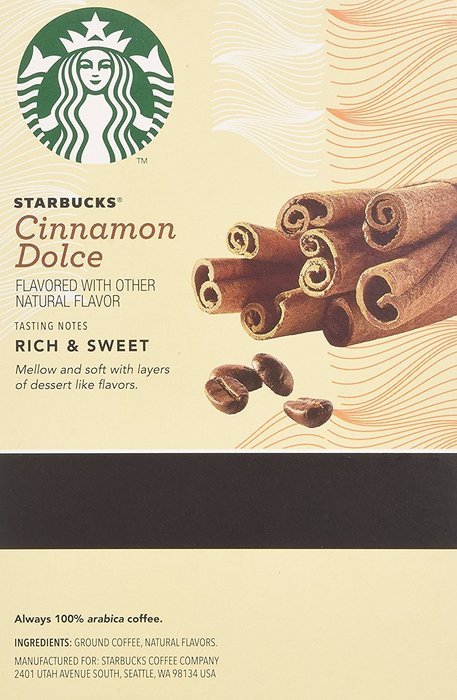 Starbucks Cinnamon Dolce K Cups 0.35oz 16 count N4