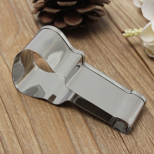 Stainless Steel Guitar Shape Cookie Cutter Cake Baking Mold shopping N6