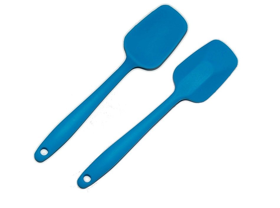 Silicone Baking Utensil Set (5 Pieces) Packaged in Gift Box (Blue & Green) Christmas Gifts for Women N5