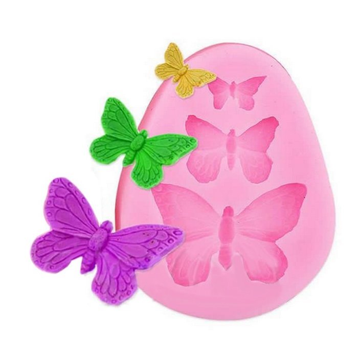 Butterfly Fondant and Gum Paste Silicone Resin Clay Molds Baking Molds Cake Decoration N4
