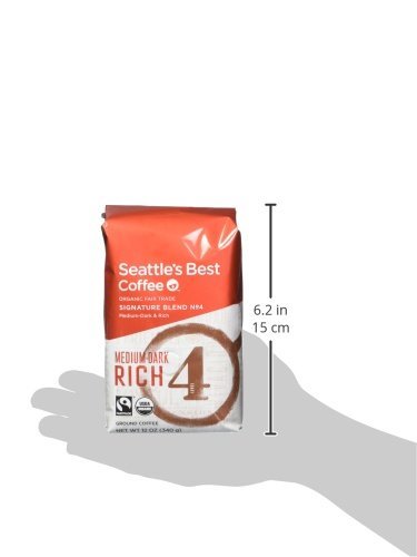 Seattle's Best Level 4 Fair Trade Ground Coffee, 12 Ounce, 6 Count N3
