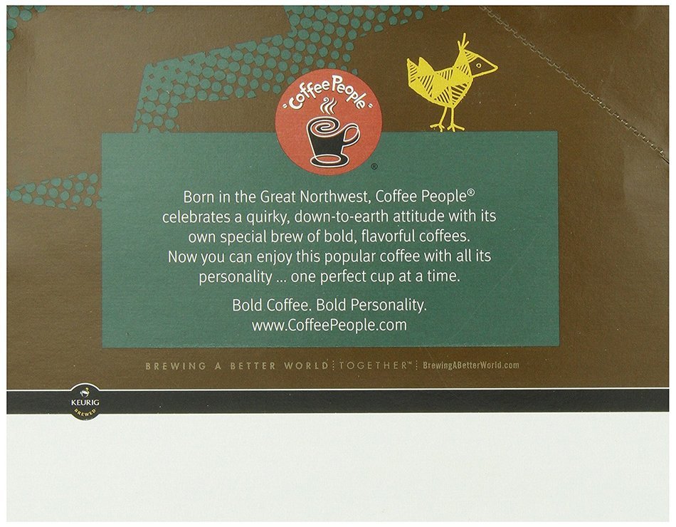 Coffee People Coffee Black Tiger Blend, K-Cup Portion Pack for Keurig Brewers, 24 count (Pack of 4) N9