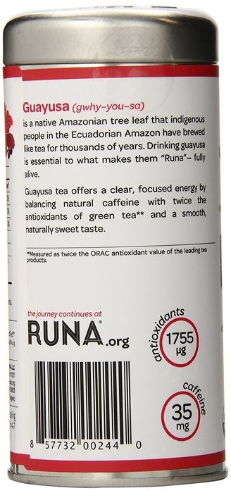 RUNA Amazon Guayusa Tea, Traditional, 2.5 Ounce N22