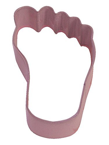 R&M Foot 3.5" Cookie Cutter Pink with Brightly Colored, Durable, Baked-on Polyresin Finish