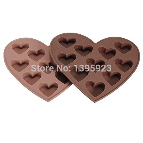 Lovely Hearts Silicone Cake Cookie Chocolate Decorating Mold Mould Ice Cube Tray Maker New N5