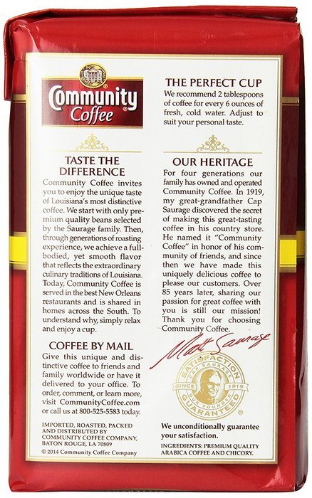 Community Coffee New Orleans Blend (Coffee and Chicory) 1 Pound N3