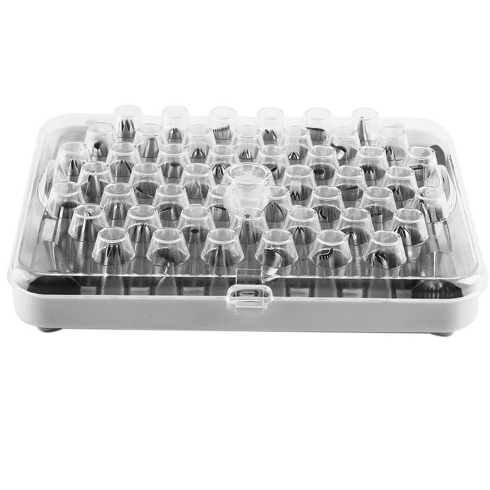 52Pcs Icing Piping Nozzle Bag Cake Decorating Sugarcraft Pastry Tip Tool Set Cake Tools
