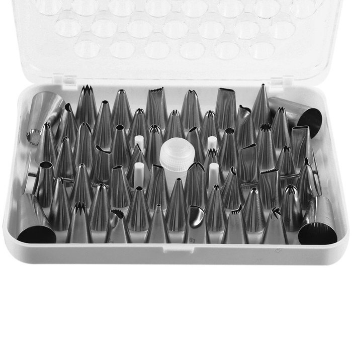 52Pcs Icing Piping Nozzle Bag Cake Decorating Sugarcraft Pastry Tip Tool Set Cake Tools N6