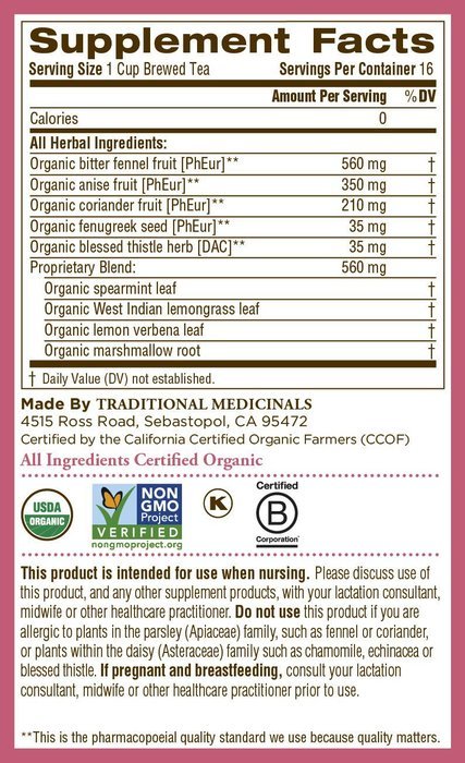 Traditional Medicinals Organic Mother&rsquo;s Milk Tea, 16 Tea Bags N5