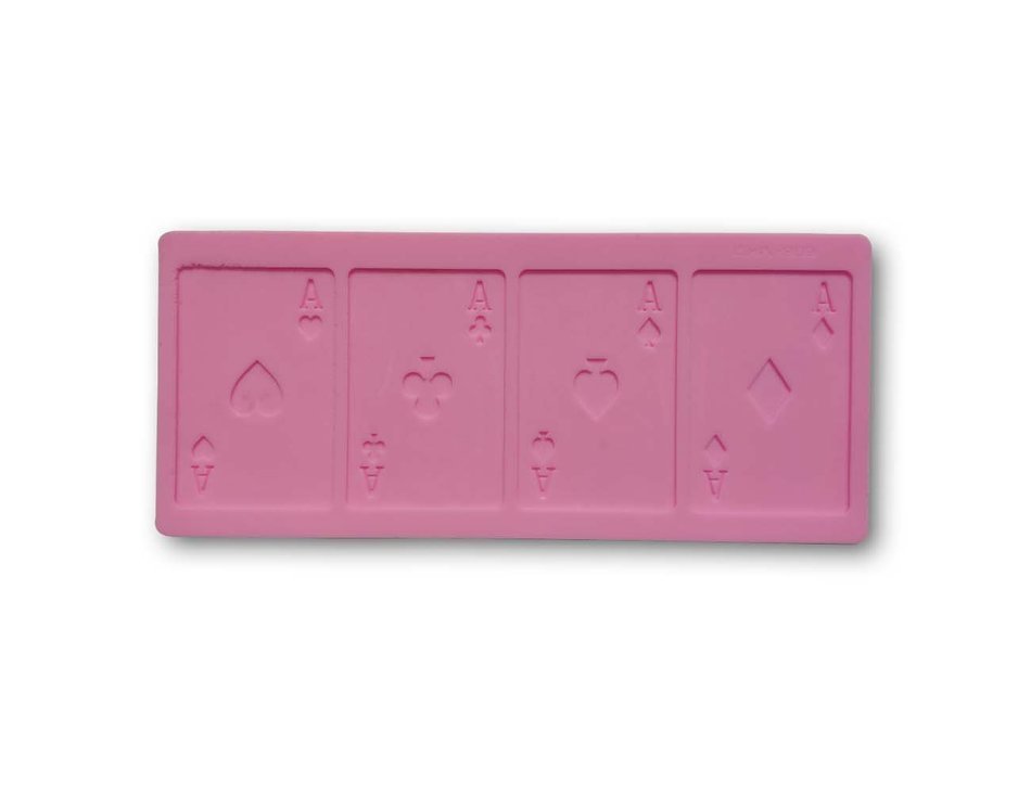 Wocuz W0291 Poker Shaped Silicone Chocolate Fondant Candy Mold DIY Cake Decorating N3