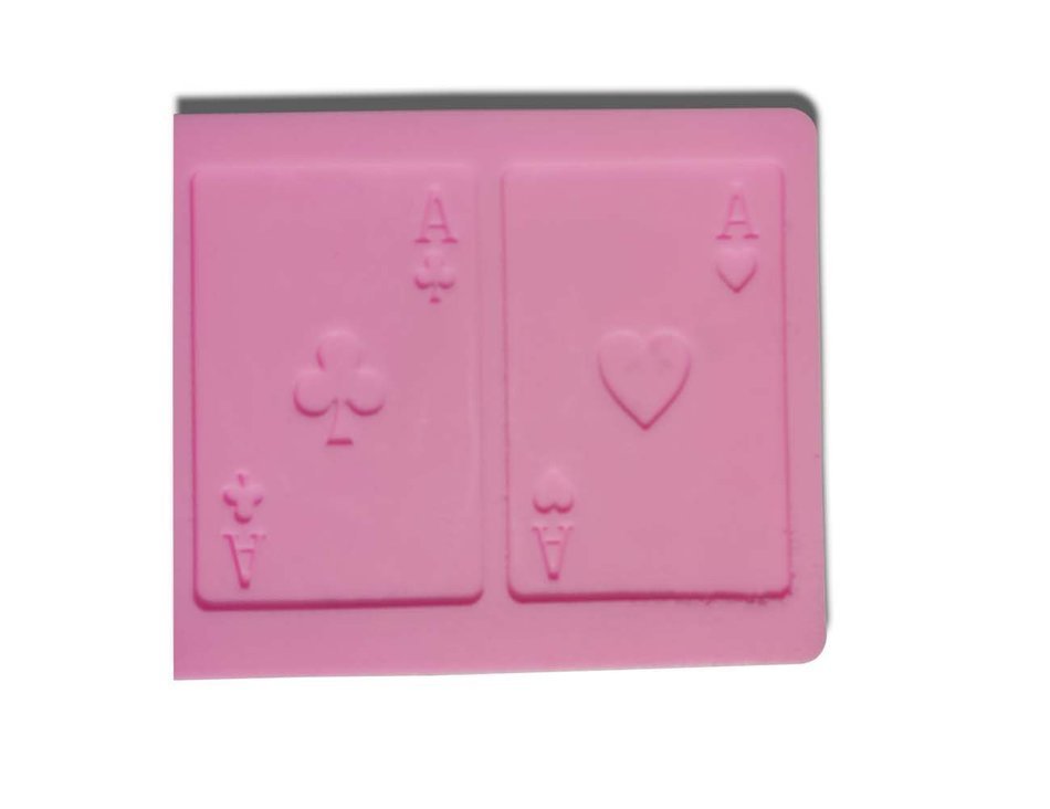 Wocuz W0291 Poker Shaped Silicone Chocolate Fondant Candy Mold DIY Cake Decorating N4
