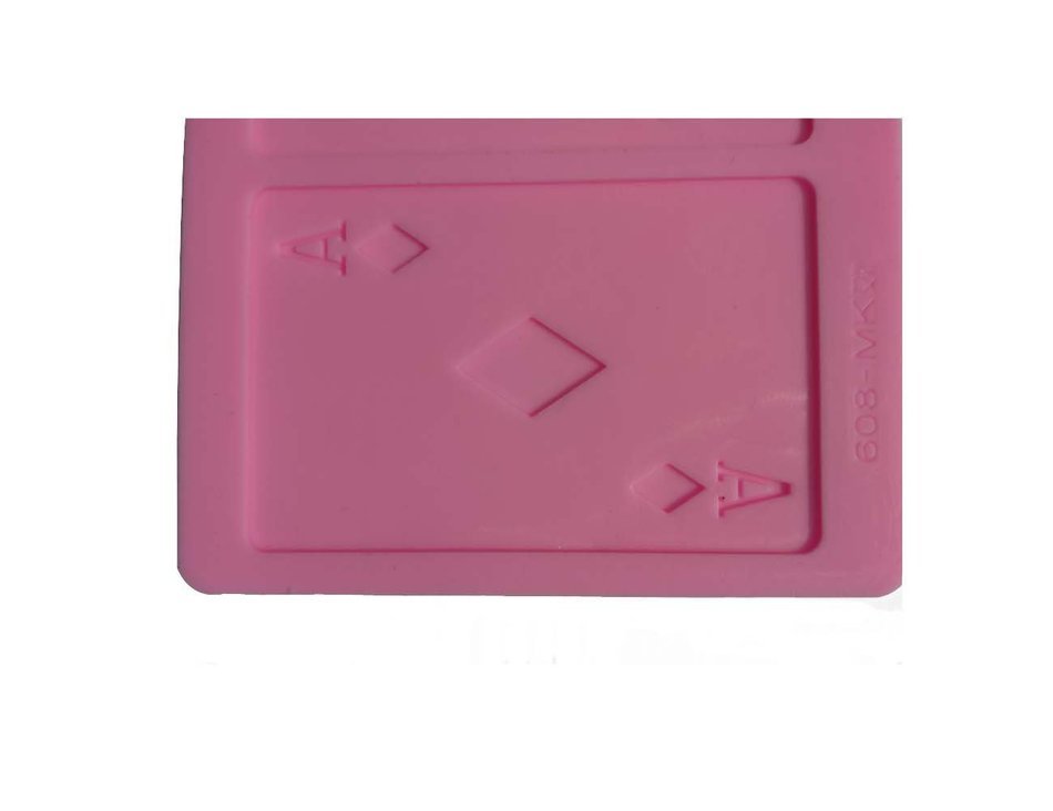Wocuz W0291 Poker Shaped Silicone Chocolate Fondant Candy Mold DIY Cake Decorating N5
