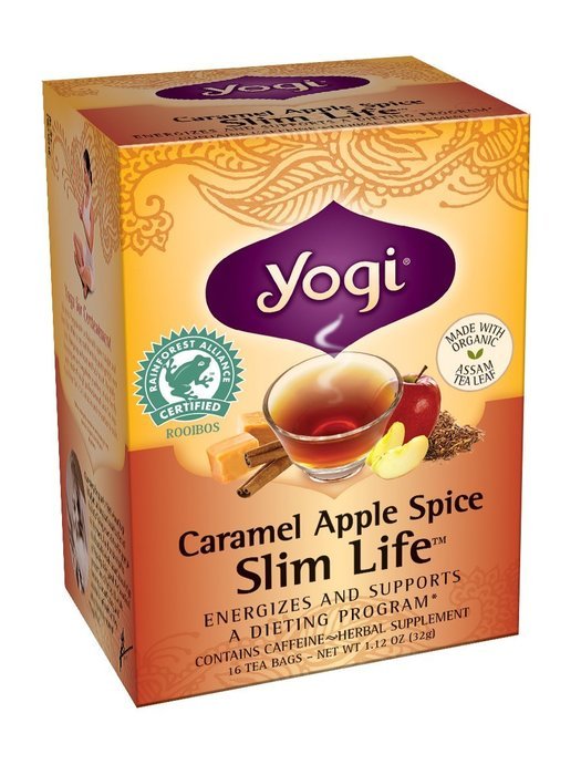 Yogi Caramel Apple Spice Slim Life Tea, 16 Tea Bags, 1.12 Ounce
