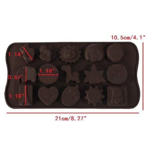 Chocolate Cake Cookie Baking Silicone Mould Mold Ice Cube Tray N2