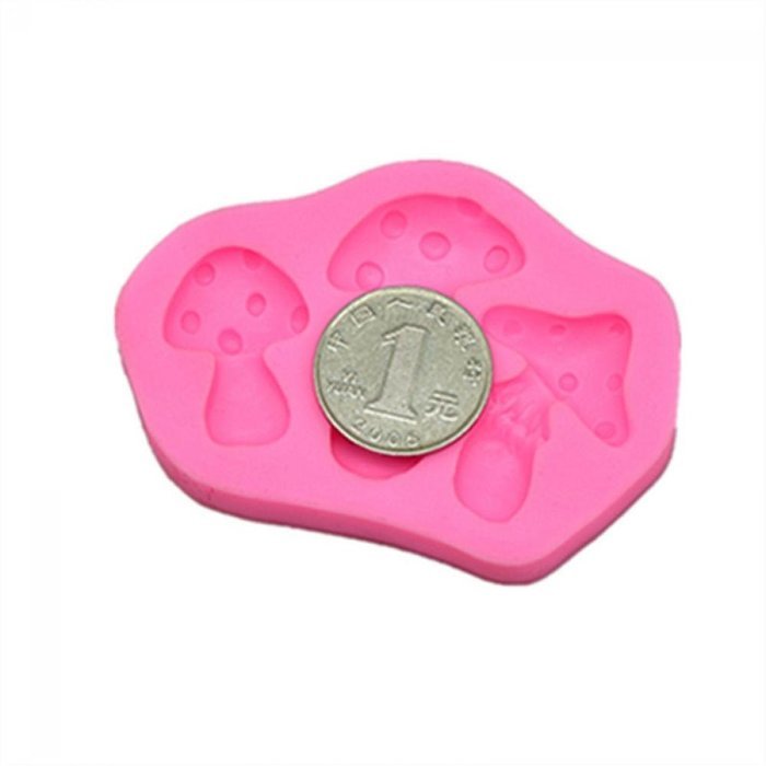 Genenic Silicone Chocolate Sugarcraft Cake Decorating Mold Mould Mushroom & Grass Shape N3