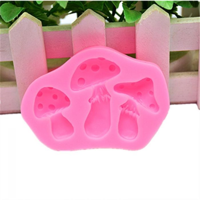 Genenic Silicone Chocolate Sugarcraft Cake Decorating Mold Mould Mushroom & Grass Shape N7
