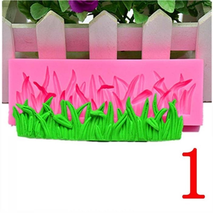 Genenic Silicone Chocolate Sugarcraft Cake Decorating Mold Mould Mushroom & Grass Shape N10