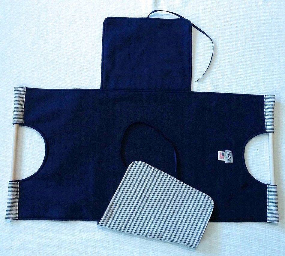 Navy Stripe 9x13 Casserole Carrier, Can be Personalized, Free Shipping - Nautical Kitchen Cooking Gift, Made in... N6