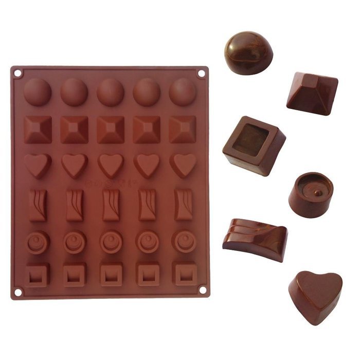 Mix Pattern Shape Chocolate Silicone Mold Baking Cake Decoration Mould