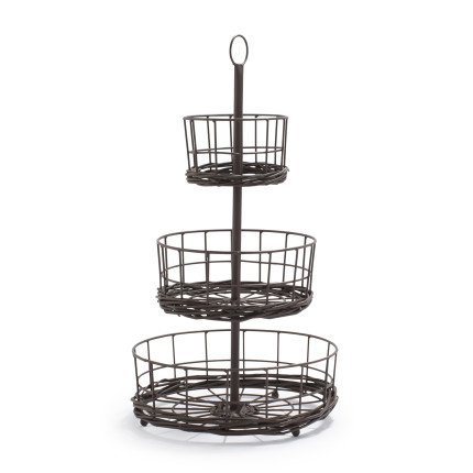 Sur La Table Madeline Three-Tier Standing Basket