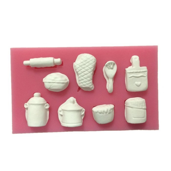 Yunko Kitchenware Ruffoni Shape Chocolate Silicon Mold Candy Fondant DIY Cake Decoration