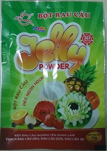 6 Pack Hoang Yen 3D Jelly Powder - The best for jelly art cake