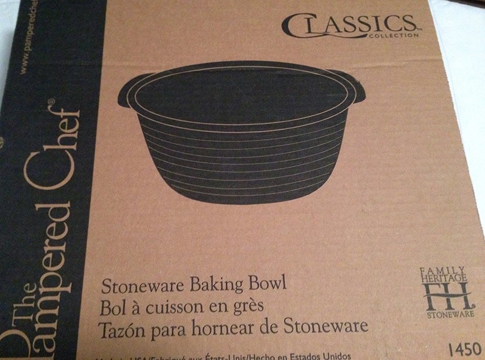 The Pampered Chef Stoneware Baking Bowl N3 free image download