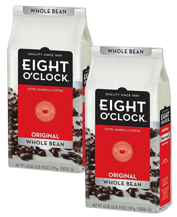 Eight O'Clock Coffee, Original Whole Bean, 42-Ounce Package N8
