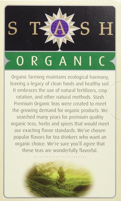 Stash Tea Organic Tea Six Flavor Assortment, 18 Count Tea Bags in Foil (Pack of 6) N2