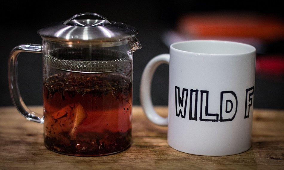 Organic Hibiscus Mint Tea, Wild Tea #3, Premium Herbal Loose Leaf Tea (2 ounce) N6