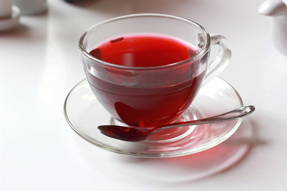 Organic Hibiscus Mint Tea, Wild Tea #3, Premium Herbal Loose Leaf Tea (2 ounce) N10