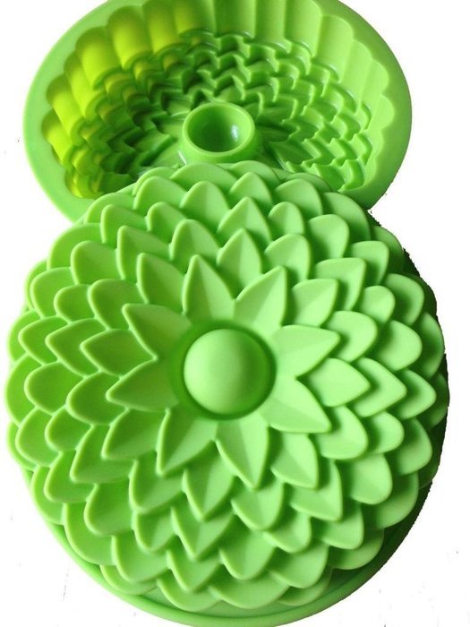 Allforhome (TM) 8.07" Chrysanthemum Flower Cake Baking Pans Baking Tray Flexible BIRTHDAY Cake Mold silicone molds...