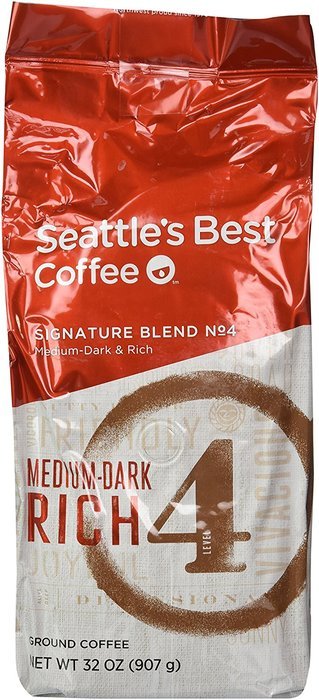 Seattle's Best Level 4 Medium Dark & Rich Ground Coffee (32-Ounce Bag)