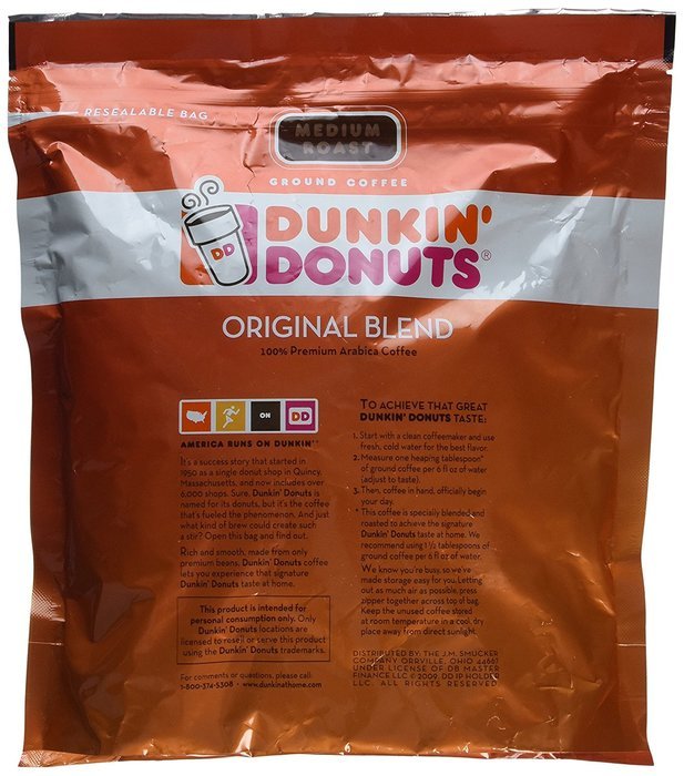 Dunkin' Donuts Original Medium Roast Blend Coffee, 2.5 Pound N2